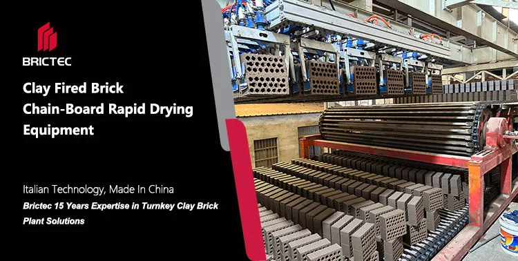 Tuğla Yapım Makinaları Kil Pişmiş Tuğla Zincir-Tahta Hızlı Kurutma Ekipmanı 0