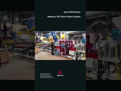 Malezya'da üretim hattında ve inşaat sürecinde kil tuğla makinesi CBT Projesi